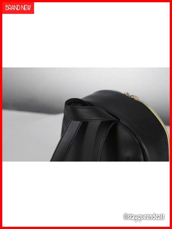 PU Leather Mini Backpack Anti-theft Daypack for Travel Work School Waterproof main image 4